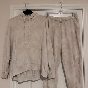 Aerie Cream Tie-Dye Lounge Set